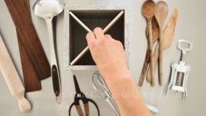 Organizing Home With The Concrete Utensil Cube