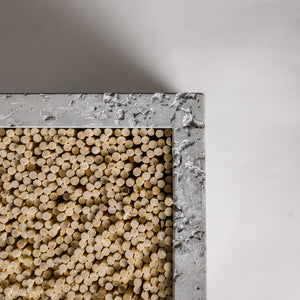 Concrete Knife Block - Textured Grey