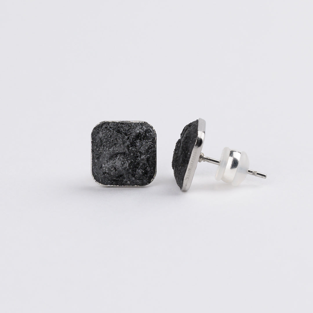 Diffusion Square Stud Earrings