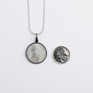 Circle Concrete-Scape Pendant Necklace