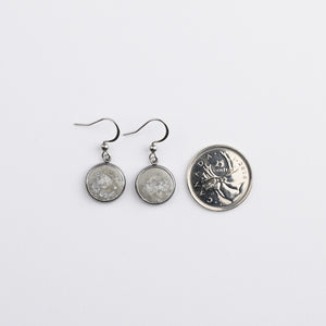 Circle Drop Concrete-Scape Earrings