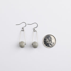 Abacus Single Drop Concrete Earrings