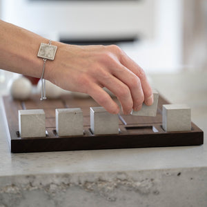 Square Concrete-Scape Adjustable Bracelet